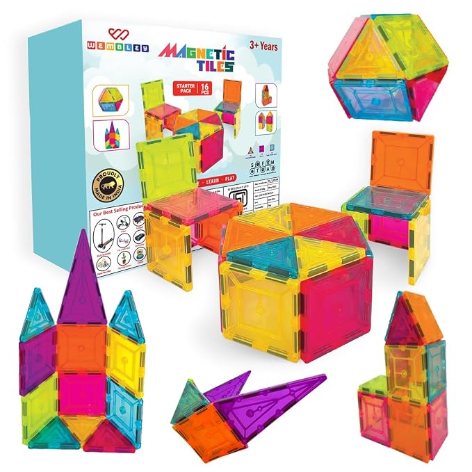 Latest Deal On Wembley Magnetic Tiles for Kids - Dealsified