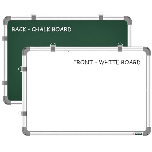 Latest Deal On YAJNAS 2x3 Feet Double Sided White Board and Chalk Board - Dealsified