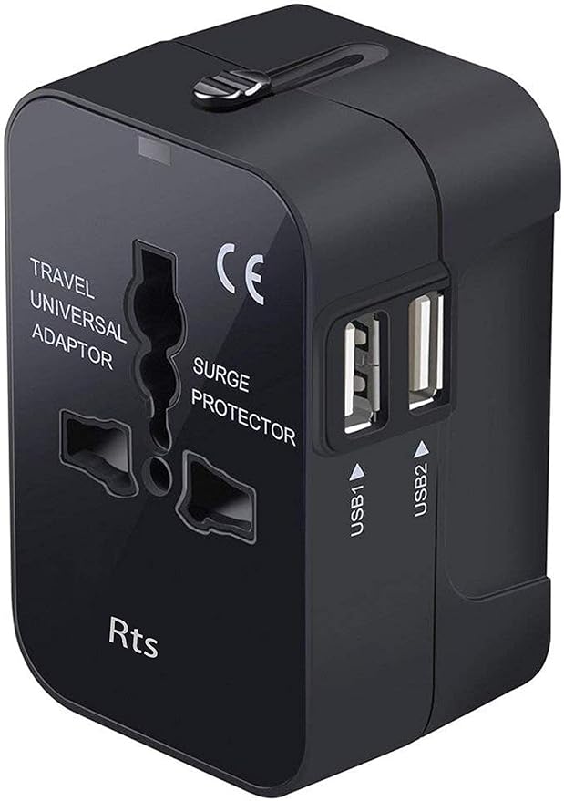 Latest Deal On rts USB Universal Travel Adapter, International All in One Worldwide Travel Adapter - Dealsified