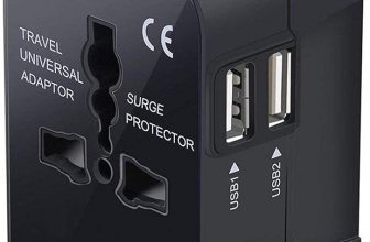 rts USB Universal Travel Adapter, International All in One Worldwide Travel Adapter