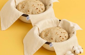 2 Pieces Cotton Double Layer Roti Wrap with Flaps