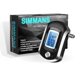 Alcohol Tester Breath Analyzer with 5 Mouthpieces Portable Alcohol Detector