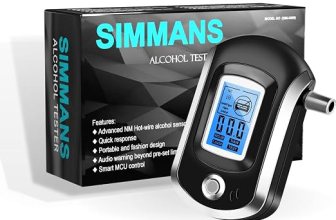 Alcohol Tester Breath Analyzer with 5 Mouthpieces Portable Alcohol Detector