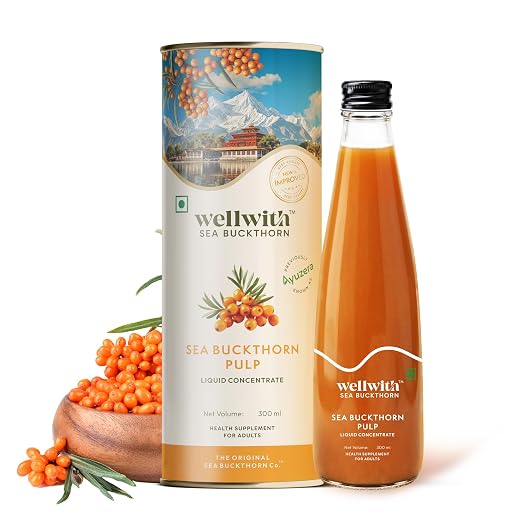 Latest Deal On Ayuzera (Wellwith) Himalayan Sea Buckthorn Pulp Concentrate 300ml - Dealsified