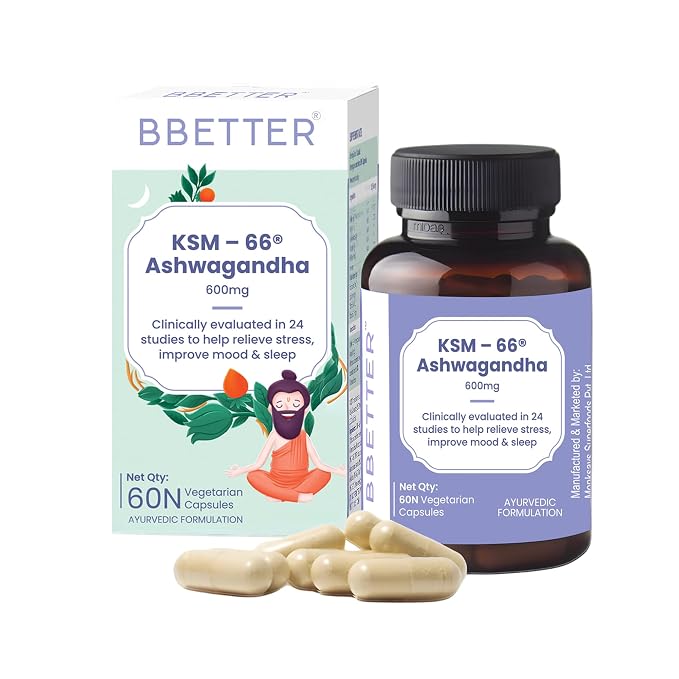 BBETTER KSM-66 Ashwagandha Capsules 600mg Latest Deal On BBETTER KSM-66 Ashwagandha Capsules 600mg - Dealsified