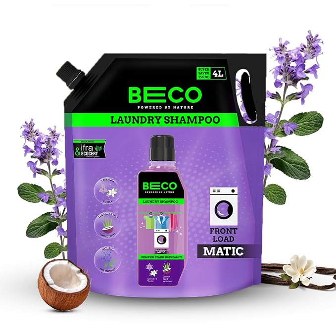 Latest Deal On Beco Natural Liquid Detergent Front Load-4L Refill Pack - Dealsified