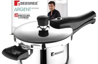Bergner Argent Elements Triply Stainless Steel 2.5 L Outer Lid Pressure Cooker