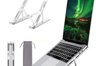 Dyazo 6 Angles Adjustable Aluminum Ergonomic Foldable Portable Tabletop