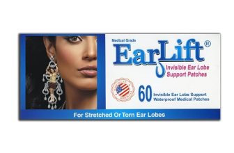 EARLIFT USA – Invisible Ear Lobe Support Waterproof Medical Patches in ZipLock Pouch