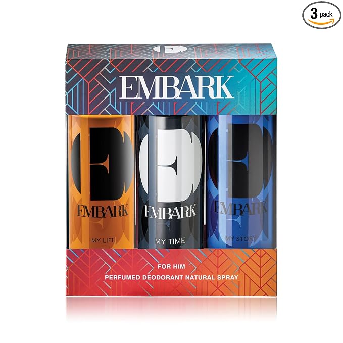Latest Deal On EMBARK Pack Of 3 Fresh Perfumed Deodorant Spray For Men - Dealsified