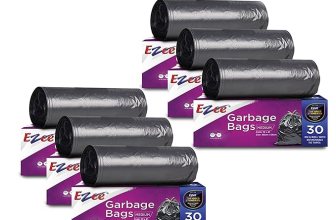Ezee Black Medium Garbage Bags 180 Pcs