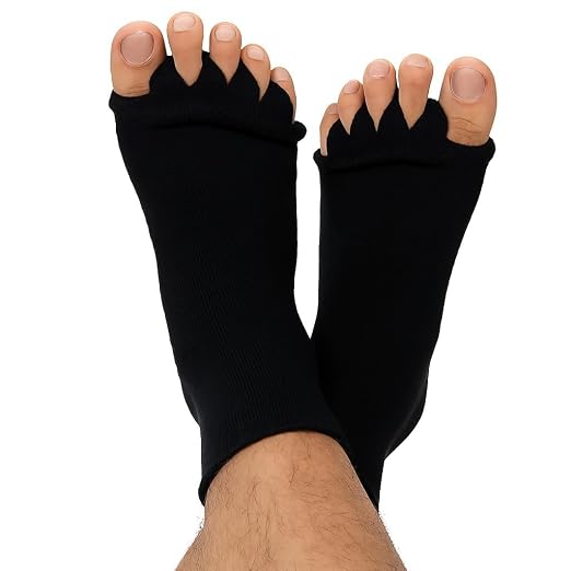 Latest Deal On Foot Alignment Socks women 5 Finger Toe Separator for Men & Women - Dealsified