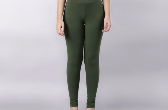 GO COLORS Soft Cotton Stretch Ankle Length Leggings for Women