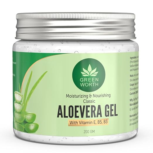 GREEN WORTH Pure Aloe Vera Gel for face, skin and hair Latest Deal On GREEN WORTH Pure Aloe Vera Gel for face, skin and hair - Dealsified