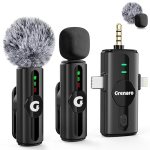 GRENARO Mic for YouTube Wireless, 3-Level Adjustable Noise Reduction Mic Wireless