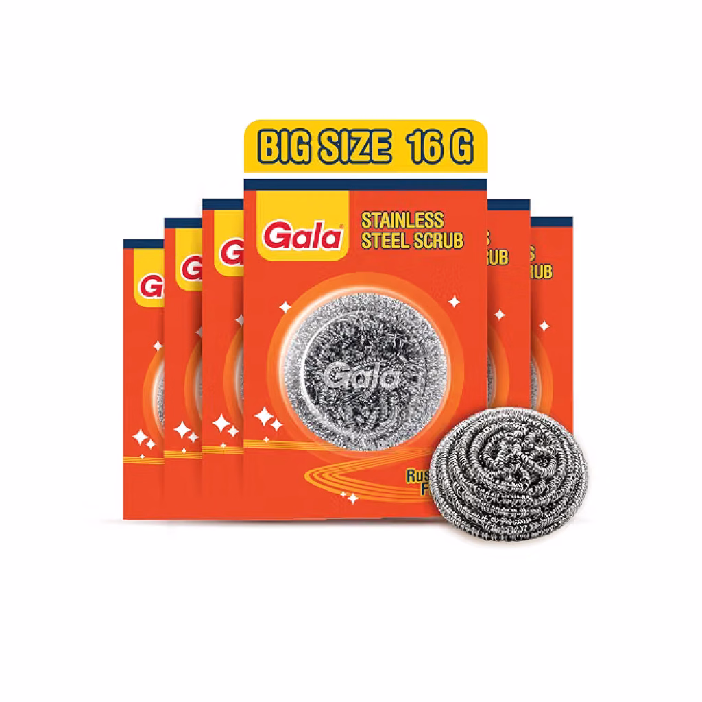 Latest Deal On Gala Steel Scrubber Combo Set (Pack of 6) - Dealsified