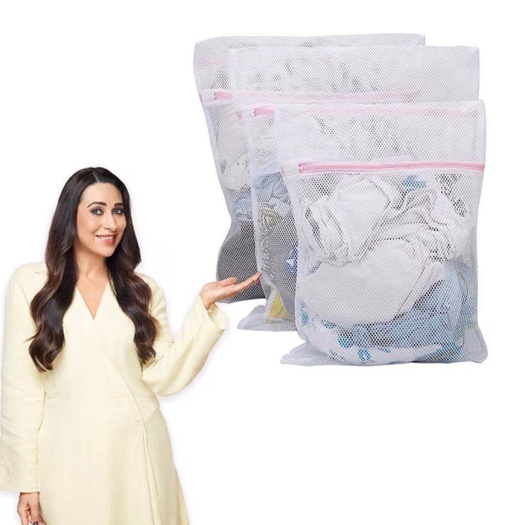 Latest Deal On HOKIPO Mesh Laundry Clothes Washing Bag, Pack Of 3 - Dealsified