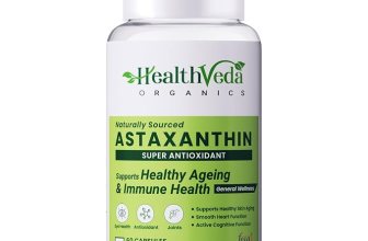 Health Veda Organics Plant Based Astaxanthin 8 mg Supplement