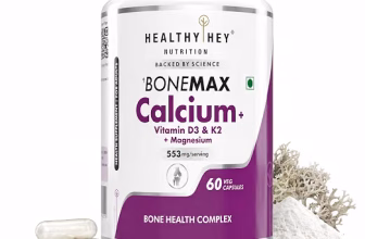 HealthyHey BoneMax Calcium, D3, K2 & Mg | 100% Vegetarian