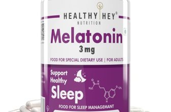 HealthyHey Nutrition Melatonin 3mg, Pack of 120 vegetable capsules