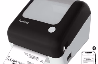 Helett® H30CPro Wireless(Bluetooth+USB)Thermal Label Printer with Inbuilt Paper Holder Compartment