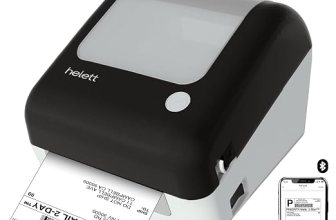 Helett® H30CPro Wireless(Bluetooth+USB)Thermal Label Printer with Inbuilt Paper Holder Compartment
