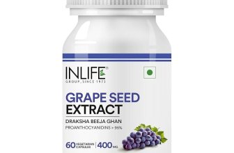 INLIFE Grape Seed Extract Supplement 400mg