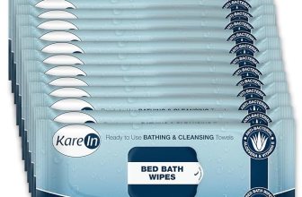 KareIn Bed Bath Wipes, Adult Wet Wipes, 120 Wipes