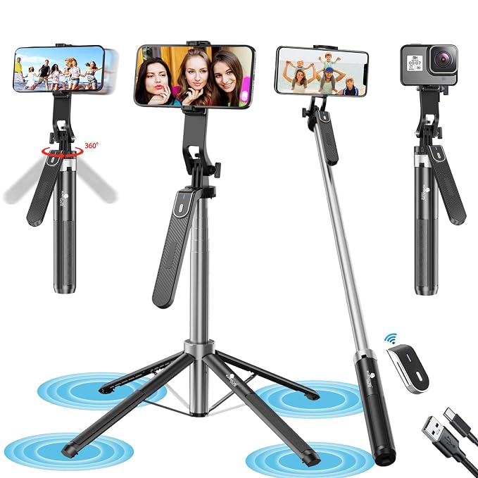 Latest Deal On Kratos K5 Selfie Stick Tripod with Balance Handle - Dealsified