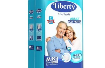 Liberty Eco Adult Diaper Pants, Medium (M) Size, 20 Count