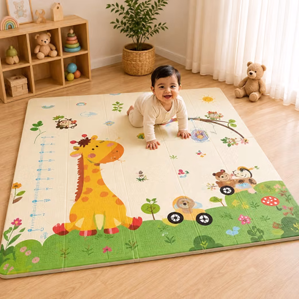 Latest Deal On Lifelong Cuppy Animal Kingdom Junior Baby Play Mat - Dealsified