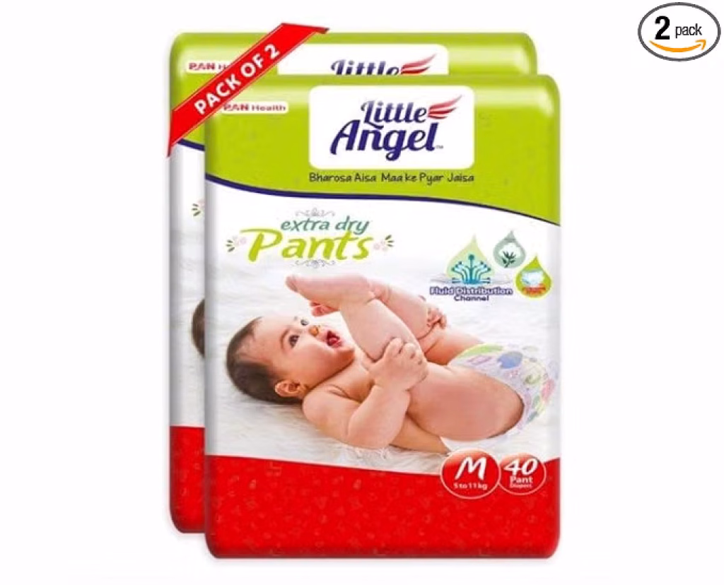 Latest Deal On Little Angel Extra Dry Baby Pants Diaper, Medium (M) Size - Dealsified