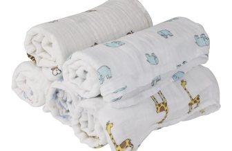 MOM’S HOME Pure Organic Premium Muslin Cotton Baby Swaddle