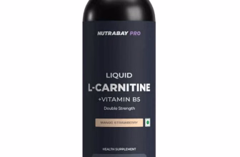 Nutrabay 3000mg Liquid L-Carnitine + Vitamin B5 – Mango Strawberry, 450 ml
