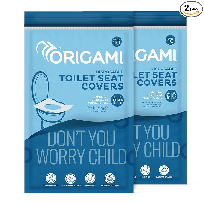 Latest Deal On Origami Disposable Toilet Seat Cover | Pack of 2 - Dealsified