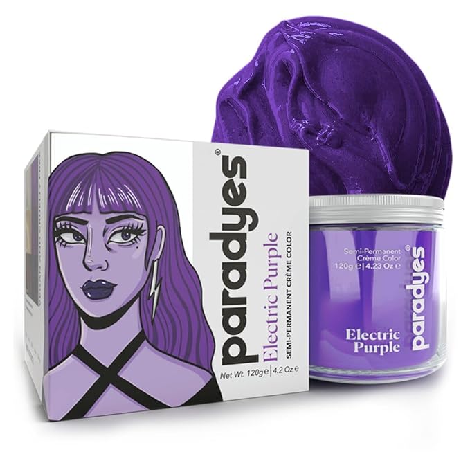Latest Deal On Paradyes Semi-Permanent Electric Purple Hair Colour - Dealsified