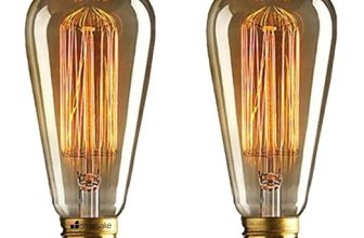 Pear Shape Edison Tungsten Squirrel Cage Filament Vintage Antique Light Bulb