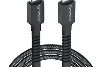 Portronics Konnect X 60W Type C to Type C Unbreakable Nylon Braided Cable