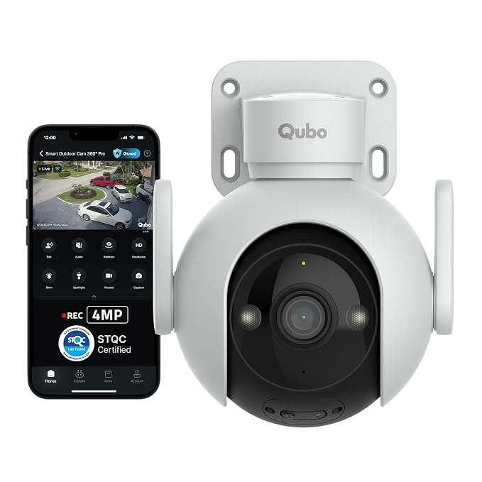 Latest Deal On Qubo Smart Outdoor Cam Pro 360° 4MP - Dealsified