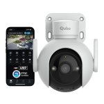 Qubo Smart Outdoor Cam Pro 360° 4MP | No SD Card Required, Records Directly on Cloud