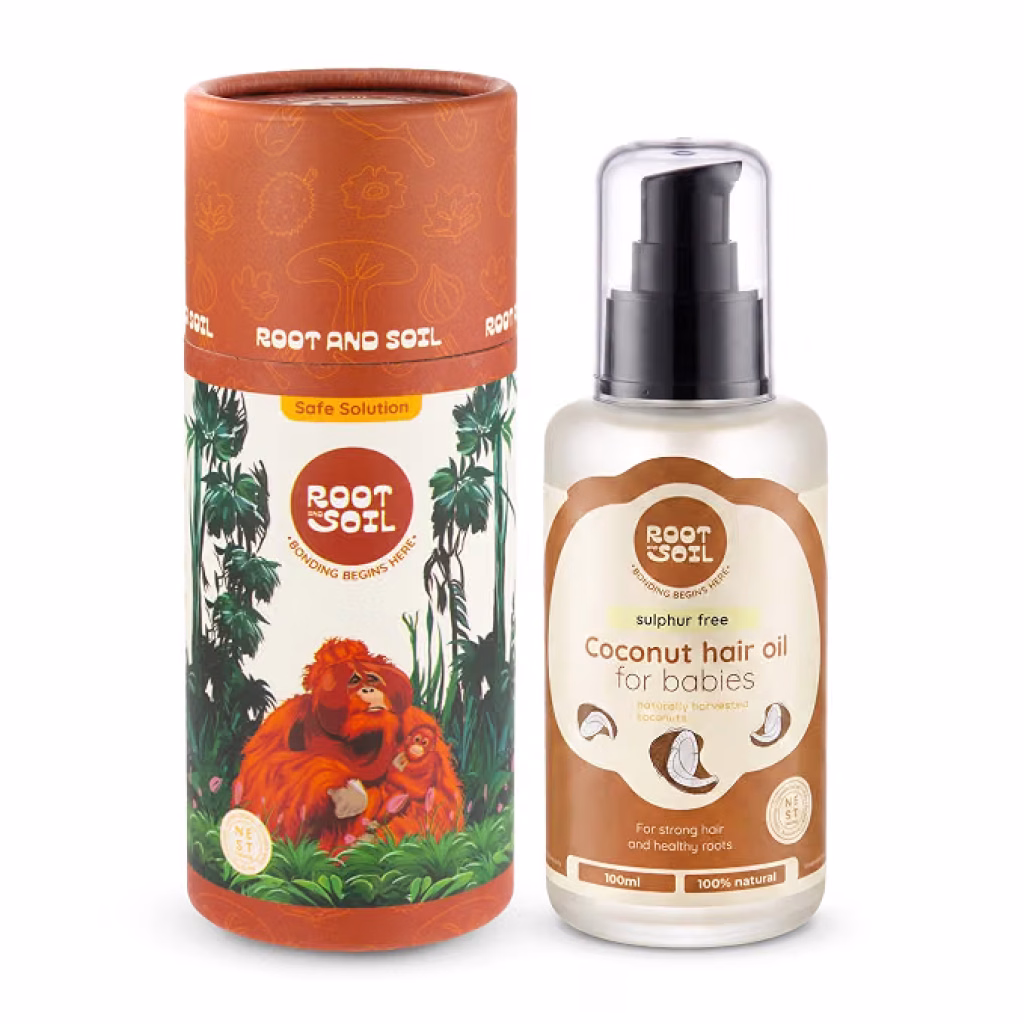 Latest Deal On ROOT and SOIL Baby Coconut Hair Oil — 100ml - Dealsified