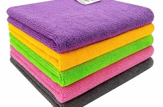 SOFTSPUN Microfiber Cloth 5pcs 40x40cms 340 GSM Multi-Color