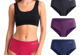 SWAGR 5 Pack Women’s High Coverage Super Combed Cotton Hipster Panty Set