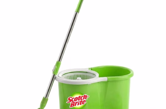 Scotch-Brite Twin Bucket Spin Mop with Easy Wring & Rinse System
