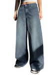 Shasmi Women’s Black Wide Leg Baggy Jeans