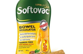 Softovac Isabgol Fiber Plus+ Natural Actives 450g