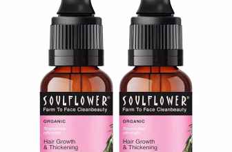Soulflower Rosemary Essential Oil for Hair Growth, Nourishment, Thick & Strong Hair, Moisturising Skin
