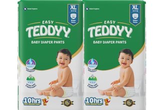 TEDDYY Easy Baby XL Size Diaper Pant Style |108 Count (Extra Large) |12-17 kgs (Pack of 2)
