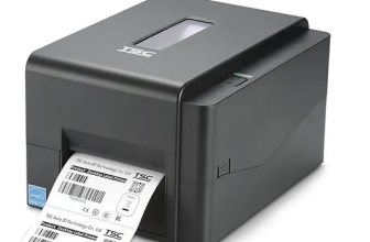 TSC TE244 Desktop Thermal Transfer Barcode Printer with USB Connectivity 203 DPI Bar Code Label Printer, Black