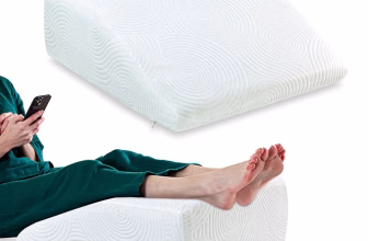 The White Willow Orthopedic Medical Grade Foam Bed Wedge Elevated Leg Rest Pillow